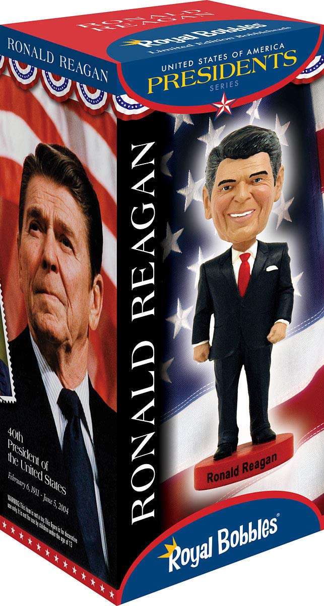 Royal Bobbles Ronald Reagan, 40th President of the United States - America’s 250th Anniversary Bobblehead - 8 Inches Tall - Collectible Bobblehead