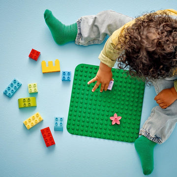 LEGO DUPLO Green Building Plate - Learning and Educational Building Toy for Toddlers, Preschool, Boys and Girls, Ages 1.5+ - Gift Ideas for Birthdays