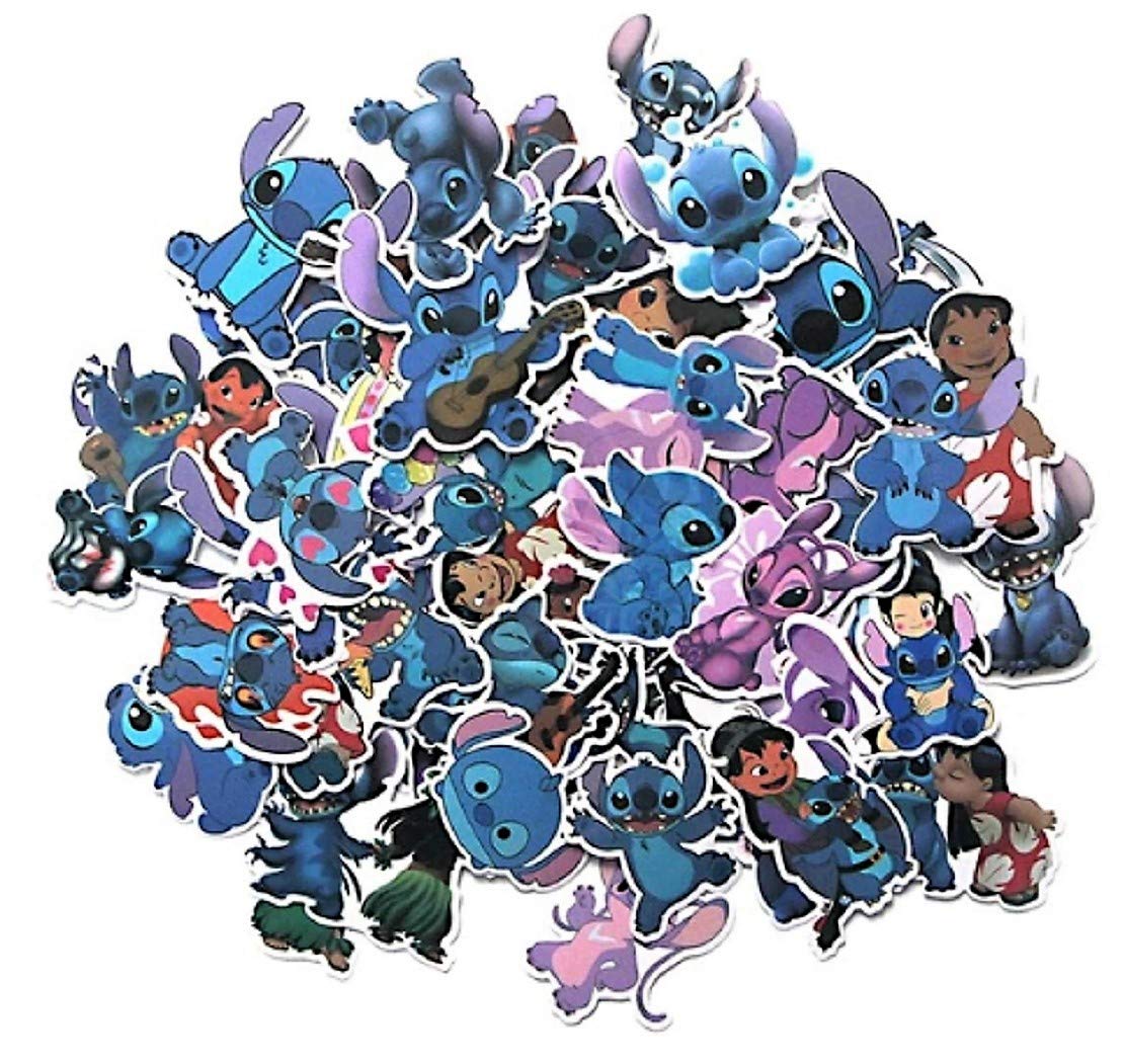 Disney's Lilo & Stitch Themed Decal Stickers Assorted Lot of 50 Pieces