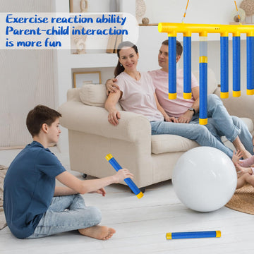 ATG Reflex Drop Sticks Challenge Game with Remote Control - 3 Adjustable Speed Modes Hand-Eye Coordination & Reaction Training Toy, Fun Catch Falling