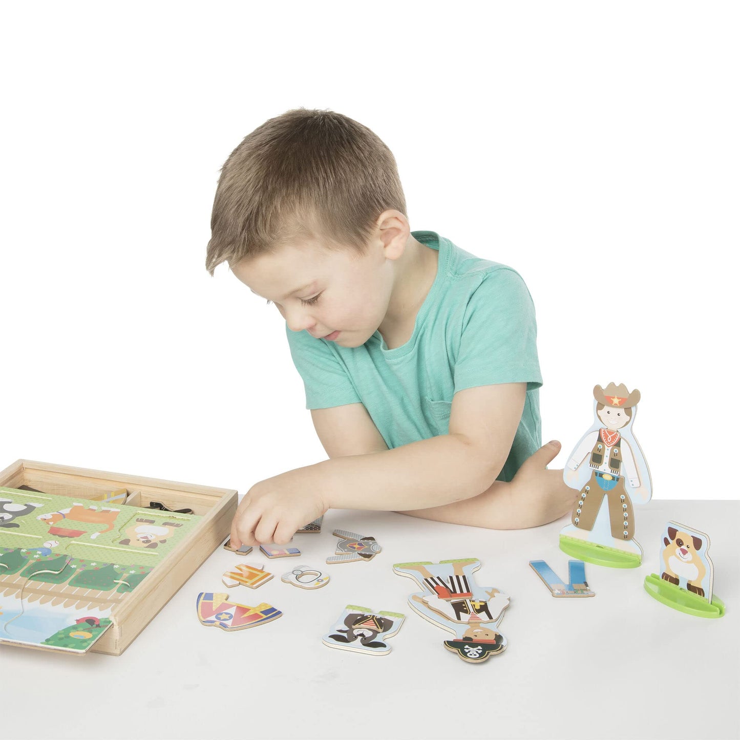 Melissa & Doug O c c u p a t i o n s : Pretend Play Set Bundle with 1 Theme Compatible M&D Scratch Fun Mini-Pad (09309)
