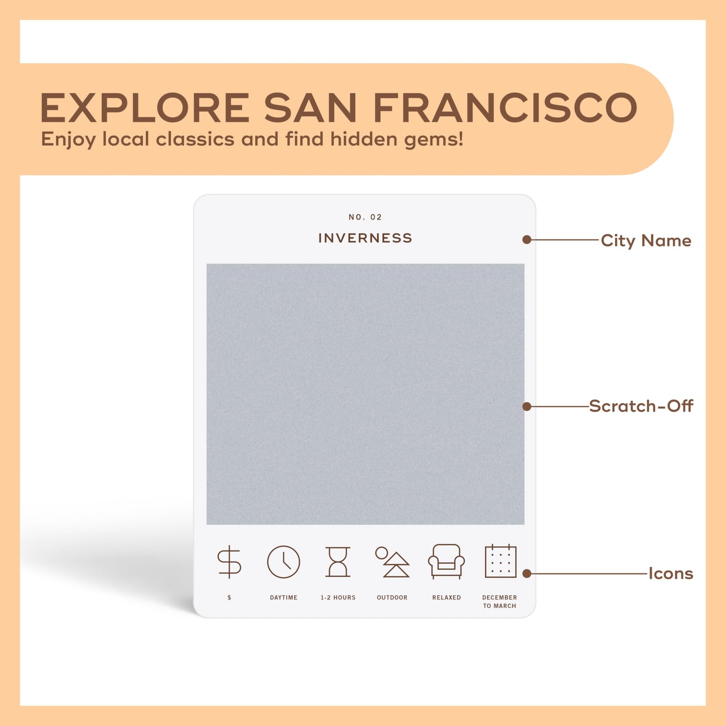 San Francisco Adventure Bucket List: 50 Scratch-Off Cards for Outdoor Activities, Tourist Attractions, and Road Trips - Perfect Travel Gift and Guide