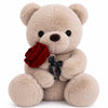 GailiMaiYa Teddy Bear Plush Stuffed Animal Valentines Teddy Bear with Rose,Cute Sweet Bear Great Gift for Your Loved One,Girlfriend Kids Birthday
