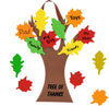 4E's Novelty Thankful Tree Craft Kit 12-Pack, Foam, Self-Adhesive - 11” Tree of Thanks, Thanksgiving Tree Craft, Ideal for Fall Crafts for Kids 4-8