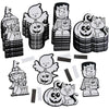 Color Your Own Fuzzy Halloween Magnets -50 Pc - Crafts for Kids and Fun Home Activities