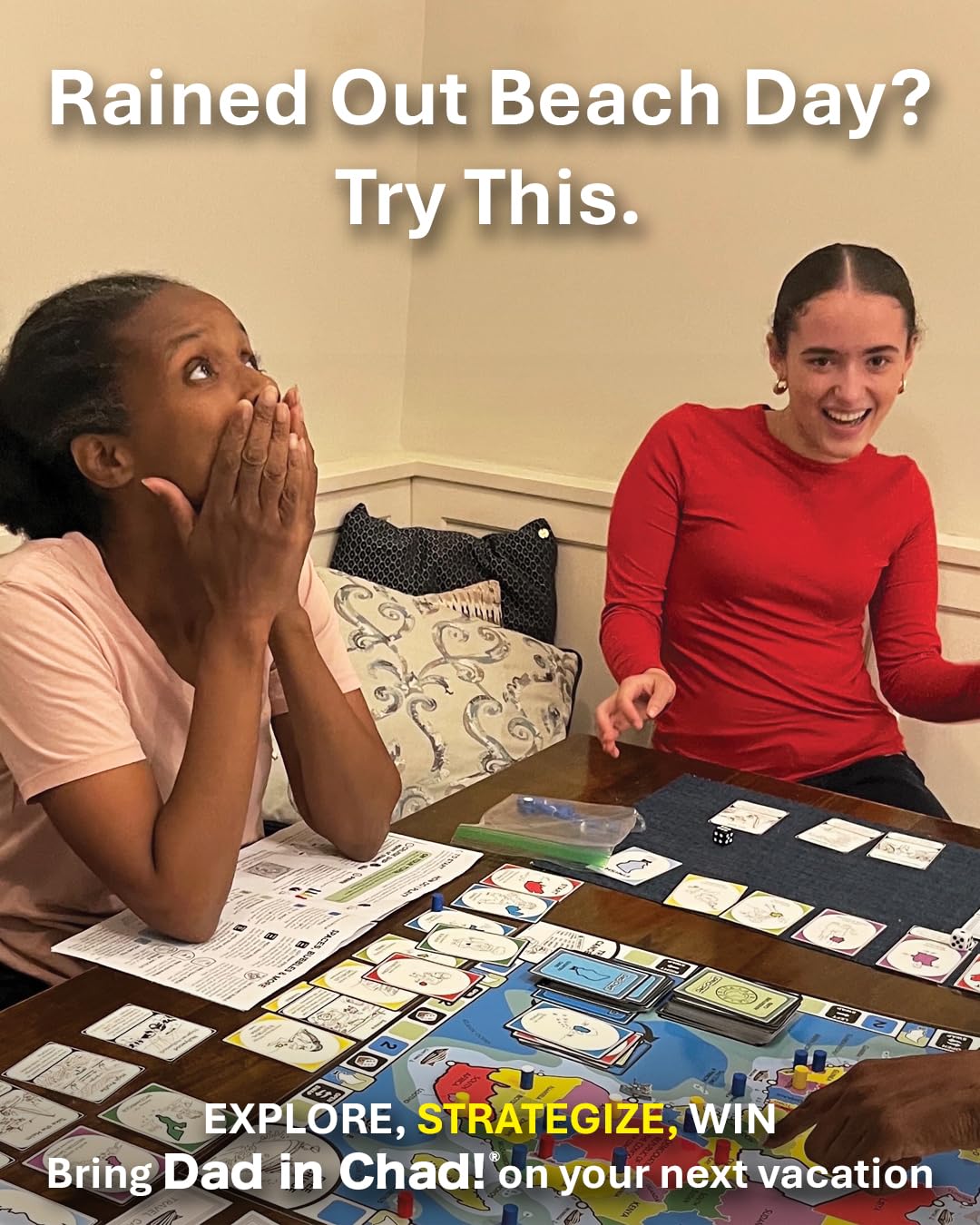 Dad in Chad Award-Winning Family Game Night Geography Board Game | Ages 12+