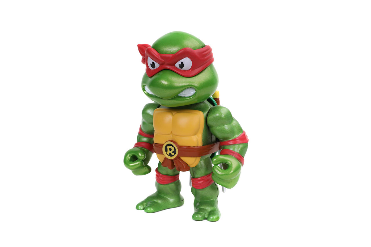 Jada Toys Teenage Mutant Ninja Turtles 4"" Raphael Die-cast Figure, Toys for Kids and Adults, red