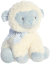 Aurora® Playful Blessing Lamb™ Boy Lamb™ Baby Stuffed Animal - Comforting Companion - Imaginative Play - Blue 9 Inches