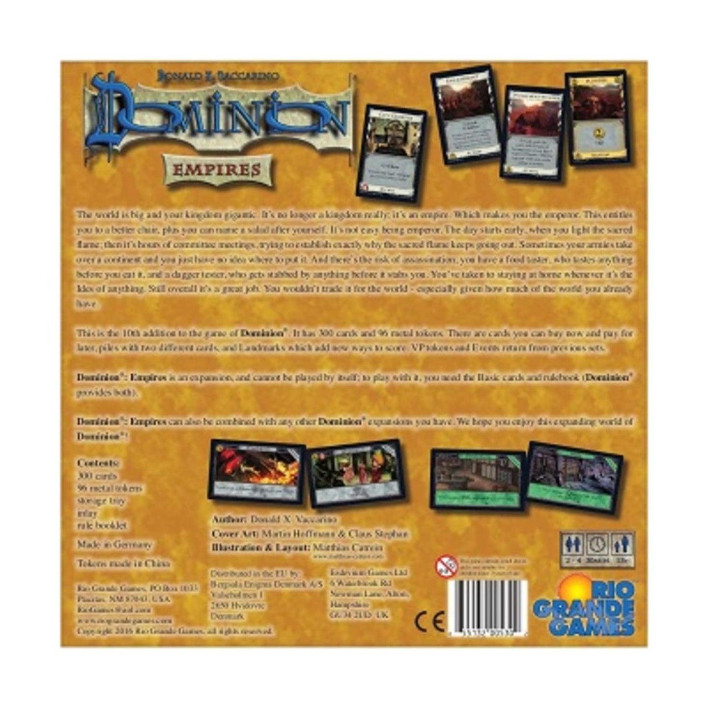 Rio Grande Games Dominion Expansion Card Game for 2-4 Players