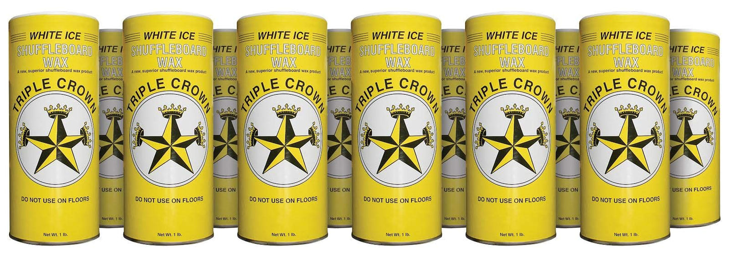 TRIPLE CROWN White Ice Shuffleboard Wax (White Ice 12-Pack)