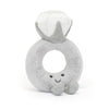 Jellycat Amuseables Diamond Ring Stuffed Toy, 8 inches - Wedding Ring Plush - Engagement and Wedding Gift