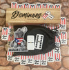Puerto Rico Dominoes Set, Travel Bag No Wood Box Puerto Rican Domino Set, Boricua Style Accessories Double six Large Adult Size Dominos with Puerto