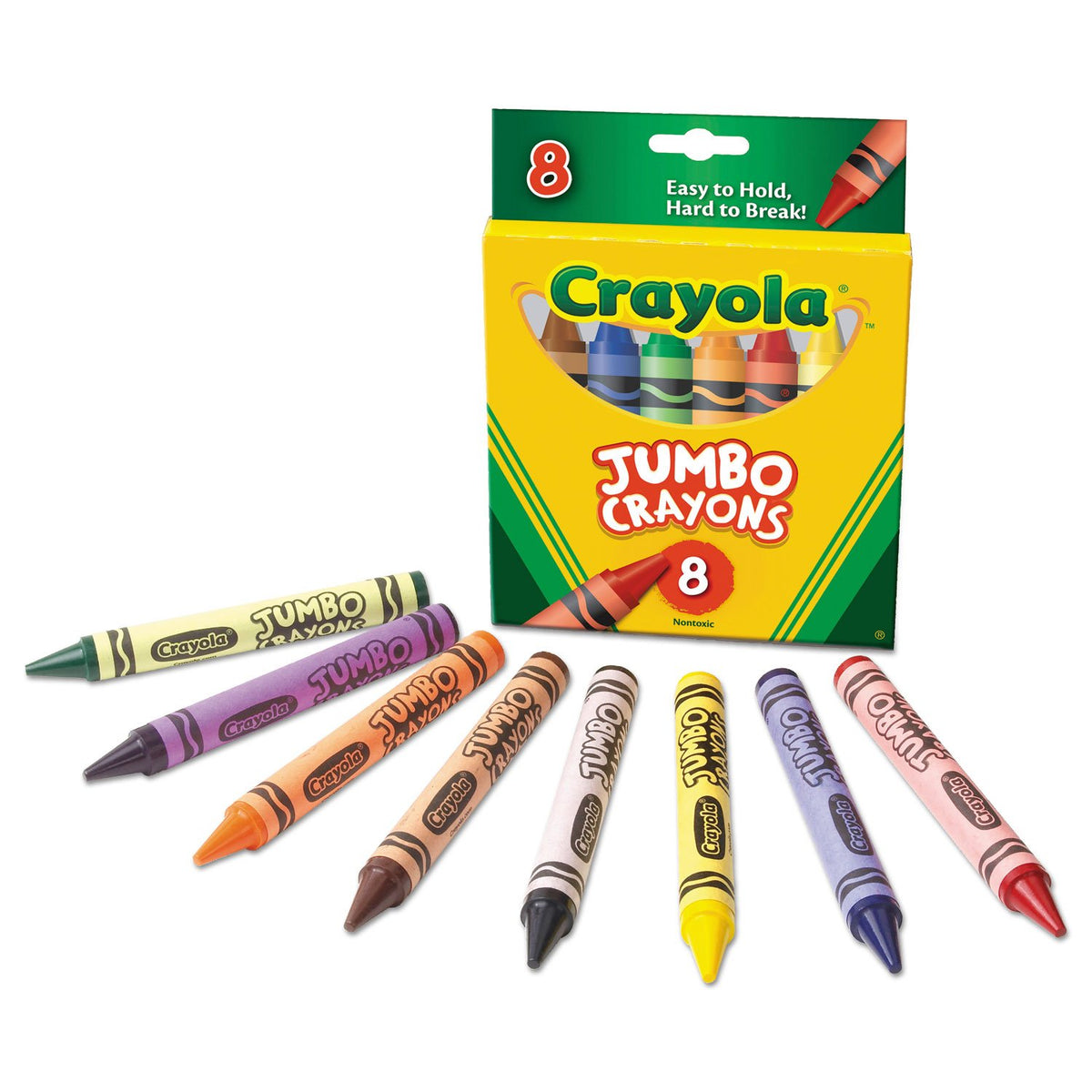 Crayola Crayons Jumbo 8Ct Peggable Tuck Box - Bin389
