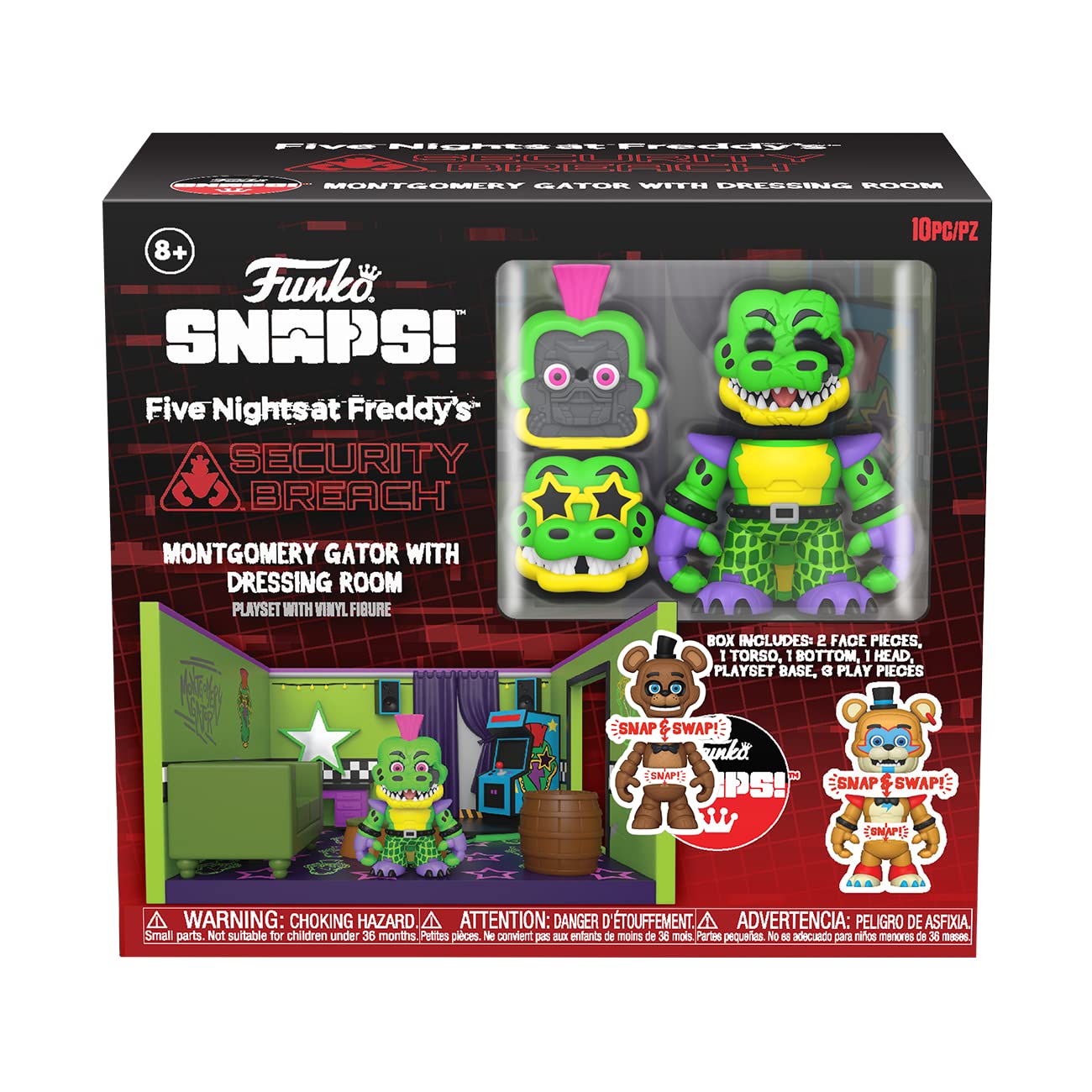 Funko Five Nights at Freddy's (FNAF) Snap: Montgomery Gator with Dressing Room - Collectable Vinyl Figure - Gift Idea - Official Merchandise - for