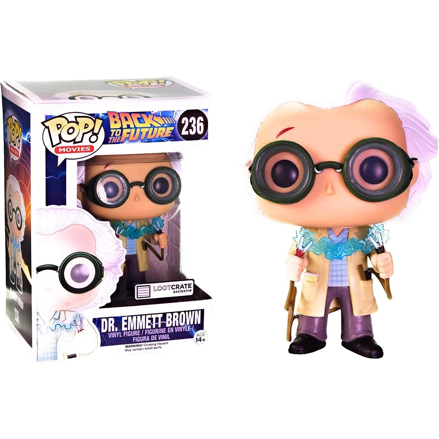 Funko Back to The Future Dr. Emmet Brown Lootctare Exclusive Pop Vinyl