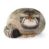 Pallas Cat Stuffed Animal, 45cm/18inch Steppe Cat Plush Cute Plushies for Girls,Kitten Soft Plush Throw Pillow Doll Big Plush Toy Decoration Doll Gift