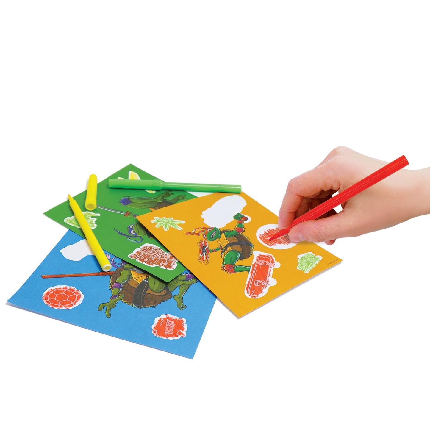 Tara Toys TMNT Deluxe Activity Set Teenage Mutant Ninja Turtles Art & Craft Kit with Coloring, Stickers, Stamps & Carrying Case Creative Gift for Kids