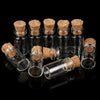 10Pcs Dollhouse Glass Jars Miniature: 1/12 Scale Glass Bottles Food Container for Kitchen Restaurant - Mini Canister Empty with Cork?Dollhouse