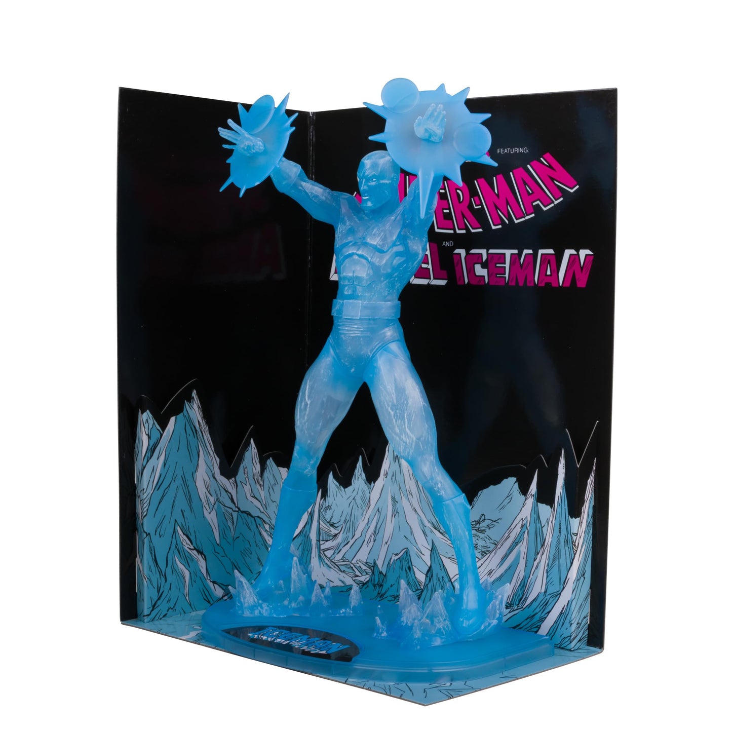 Marvel Collectible 12" Statue 1/6 Scale Posed Excl. - Iceman Red Platinum