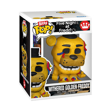 Funko Pop! Bitty 4pk: Five Nights at Freddy's - Withered Golden Freddy, Marionette, Lolbit, & Sun/Moon - 1 in 6 Chance for Eclipse - 0.9 Inch (2.2 Cm)