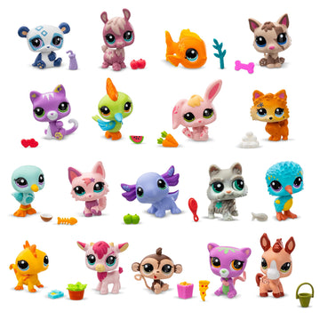 Littlest Pet Shop - Pet Surprise Display, 18 Pet Collector Set - Series 2 - LPS Gen 7, Authentic Mystery Figures, Surprise Collectible Kidult Toy