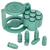 CZYY Metal Polyhedral Bullet Dice Set with Spinning Revolver Cylinder Case