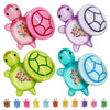 4 Jumbo Glow in The Dark Resin Turtles and 240 Mini Resin Turtles Set, Luminous Mini Turtle Ornaments, Cute Resin Miniatures for Fairy Garden