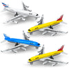 QUANA Airplane Toys 4 Pack, Toy Planes for Boys Age 3 4 5 6 7 8-12, Pull Back Alloy Planes Diecast Airplanes Model, Aeroplane Airlines Toy Plane