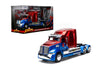 Jada Spider-Man Western Star 5700 XE Big Rig - Die-Cast Vehicle - 1:24 Scale, Opening Doors, Chrome Finishes, Rubber Tires - Hollywood Rides Marvel