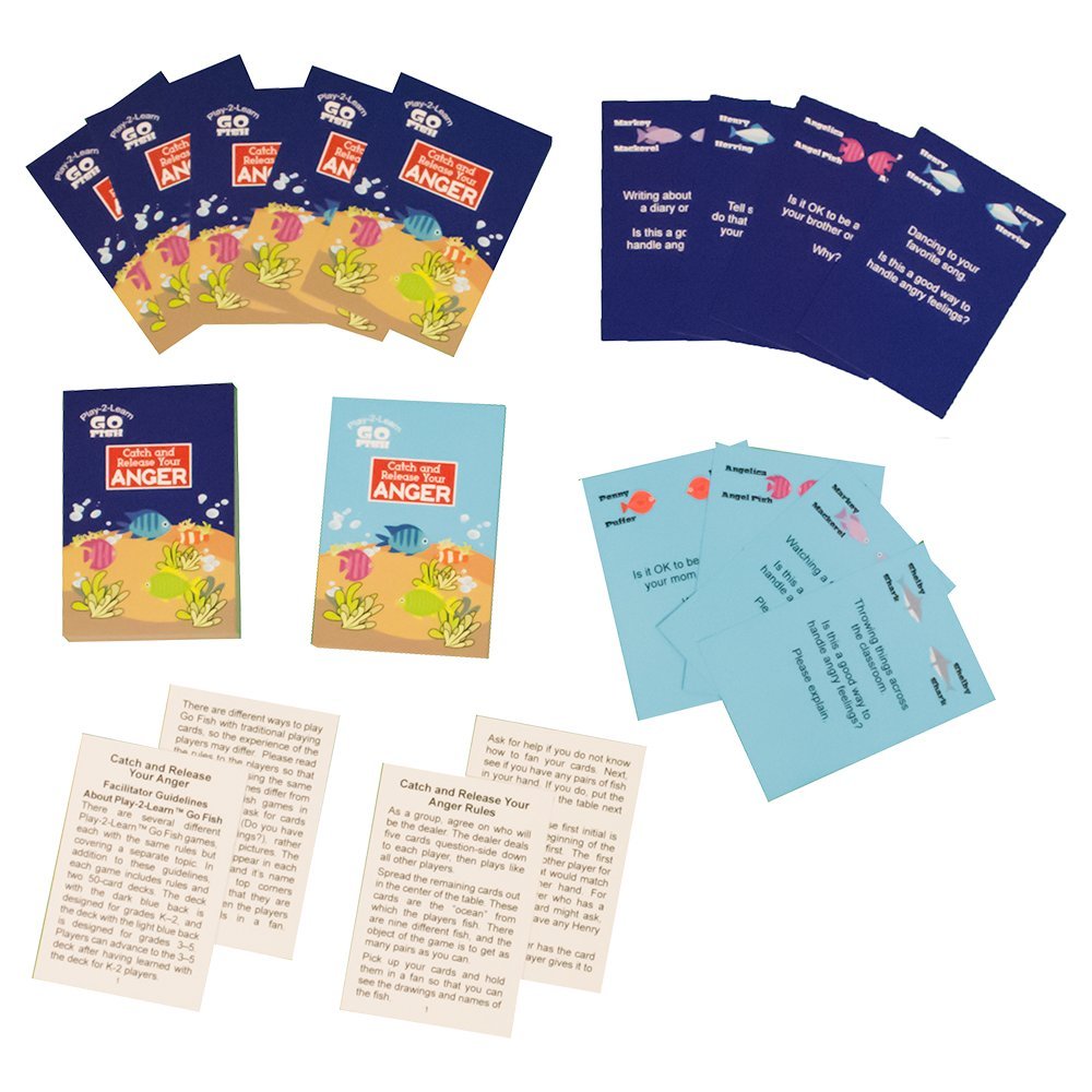 Play-2-Learn Go Fish: Catch & Release Your Anger Game