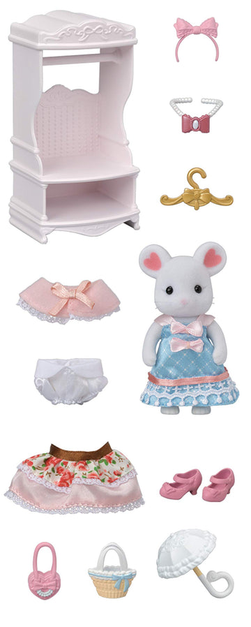 Calico Critters Fashion Playset, Town Girl Series - Sugar Sweet Collection - Unleash Fashion Creativity with This Stylish Playset!