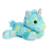 Aurora® Vibrant Bright Fancies™ Blueberryripple Unicorn™ Stuffed Animal - Eye-Catching Fun - Delightful Cuddles - Blue 8 Inches