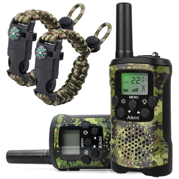 Walkie Talkies for Kids 22 Channel 2 Way Radio 3 Miles Long Range Handheld Walkie Talkies Durable Toy Best Birthday Gifts for 6 Year Old Boys and