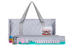 C&H Solutions American Mah Jongg Complete Set, 166 Tiles with All in one Combo Rack with Silver PU Bag