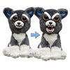 Feisty Pets: Sammy Suckerpunch Adorable 8.5" Plush Stuffed Dog That Turns Feisty With A Squeeze