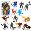 Liberty Imports Medieval Knights & Fantasy Dragons Figurines Set, 12 Pack