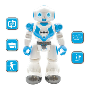 LEXiBOOK, Powerman Neo, My Robot Full of Technology, Remote Control and Gesture Control, Educational Activities in English, Programmable, Music and