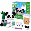 Bubbly Crochet Pom Pom the Panda Beginner Crochet Kit - DIY Plush with Custom Eyes & Bamboo Accent, Guided Tutorials & All-in-One Tools - Amigurumi