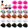 30PCS Plastic Mini Western Cowboy Cowgirl Hat Cute Miniature Hat for Party Accessories (Multi)