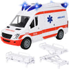 Kiddie Play Ambulance Toy Car with Lights, Sound & Stretcher
