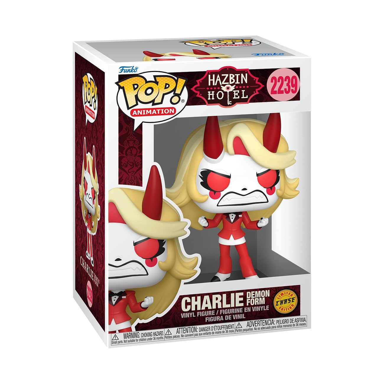 Funko Pop! Animation: Hazbin Hotel - Charlie Morningstar - 1/6 Odds for Rare Chase Variant - Collectable Vinyl Figure - Gift Idea - Official