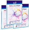 108 Jumbo Size Sheets (11" x 16") of Art Paper for Kids. Great as Watercolor Paper, Finger Painting, Drawing and Doodling - Heavy Stock, Loose White