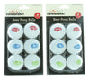 12ct Beer Pong Balls White w/Sayings Drinking Game College Frat Party Novelty
