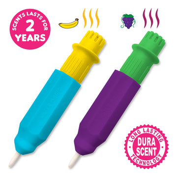 Scentco Water Magic - Patented Gourmet Scented Reusable Water Reveal Activity Books - No Mess, All Fun (Grape Kingdom and Construction)