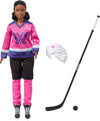Barbie Tim Hortons PWHL 2025 Fashion Doll in Pink - Includes Hockey Stick, Puck, and Helmet