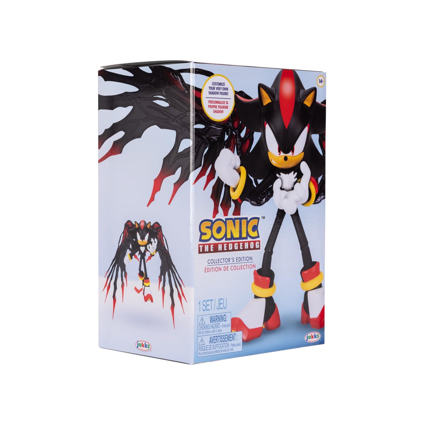 Sonic The Hedgehog Shadow Action Figure Six-Inch Scale Customizable Collector Edition Figure