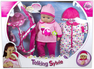 16" Talking Baby Doll with Accessories