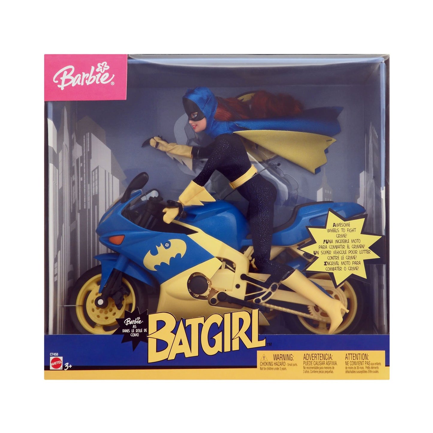 Barbie as Batgirl on Motorcycle