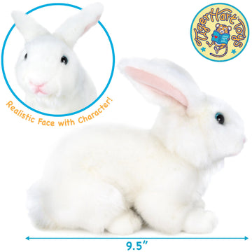 TigerHart Wren The White Rabbit - 10 Inch Stuffed Animal Plush