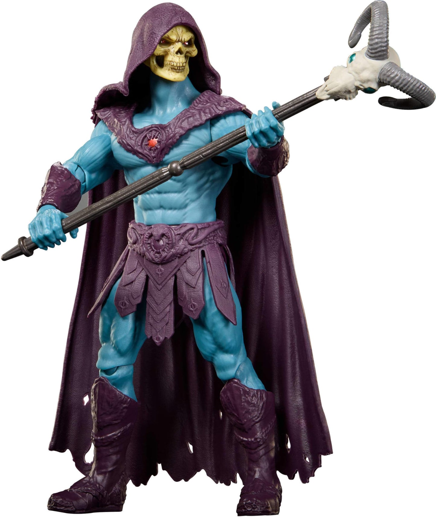 Masters of the Universe Movie Skeletor 5.5 Inch Action Figure Villain Toy, Content Accurate, 14 Movable Joints & Ram Head Havoc Staff